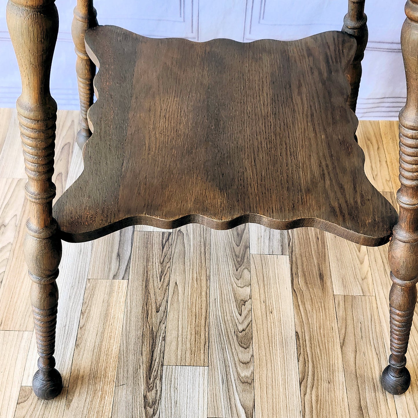 Refinished Antique Oak Parlor Table