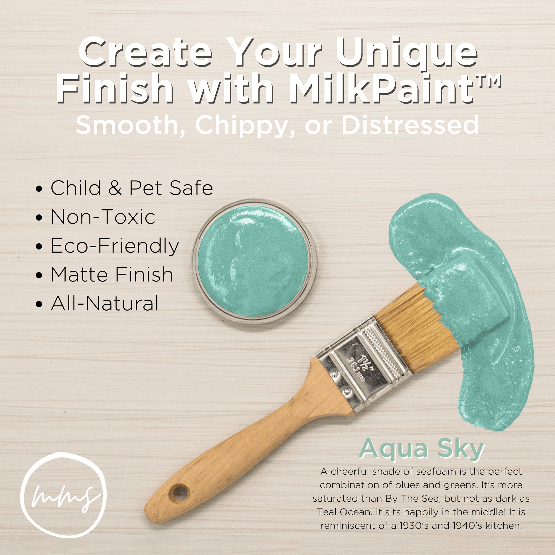 MilkPaint™ - Aqua Sky (Eulalie's Sky) - Fresh Coat Finishes