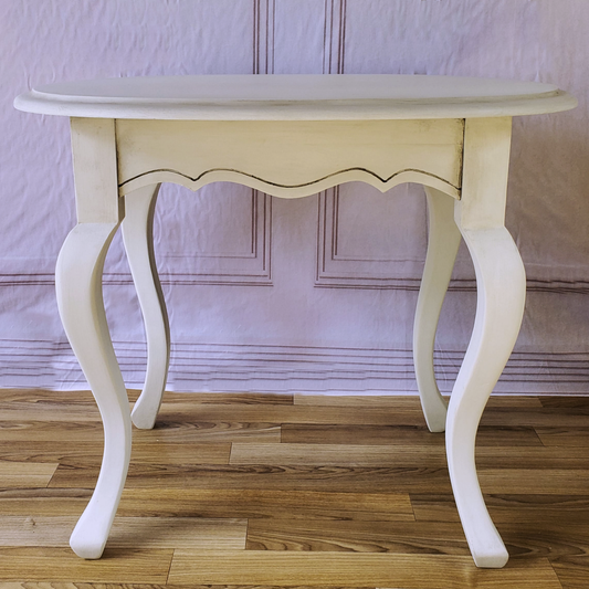 Refinished Queen Anne Style End Table