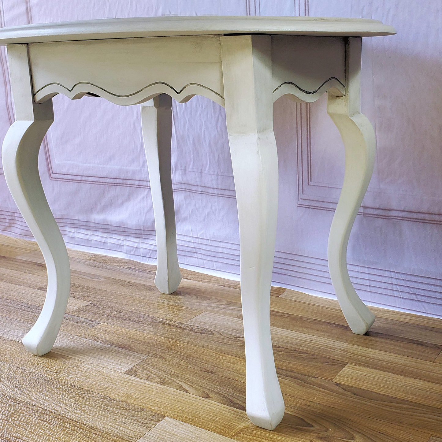 Refinished Queen Anne Style End Table