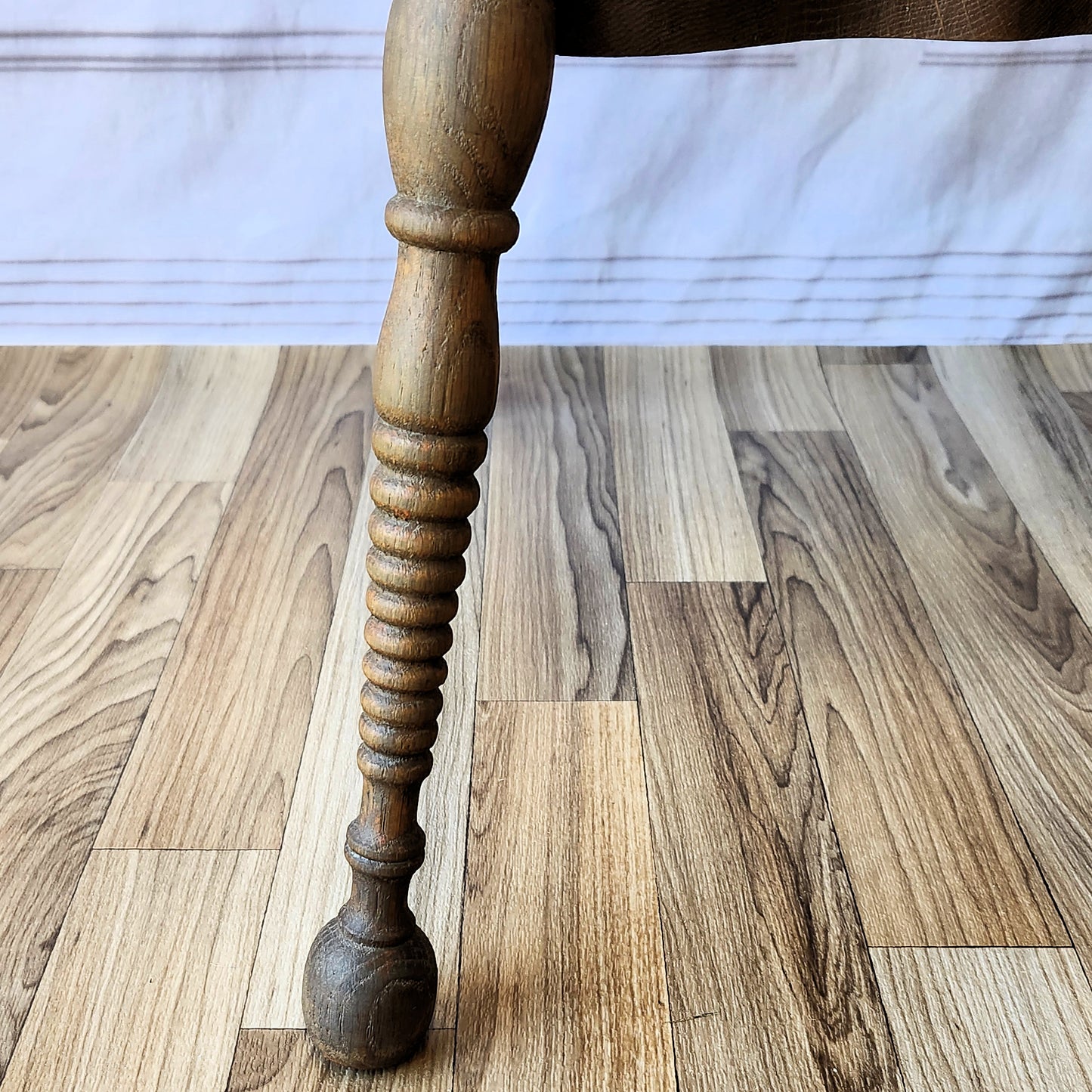 Refinished Antique Oak Parlor Table