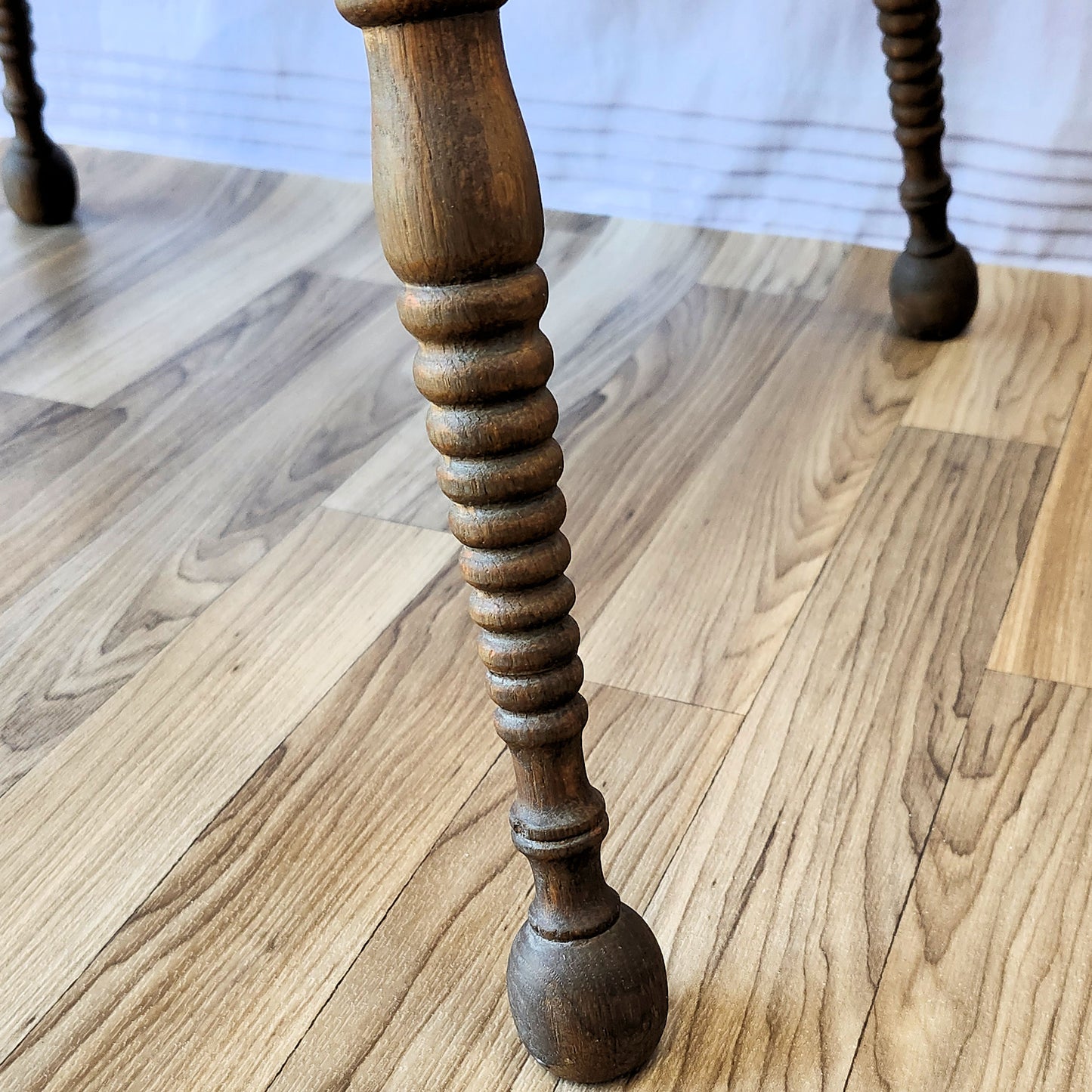 Refinished Antique Oak Parlor Table